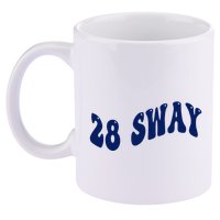 Funny sway text wavey design  11oz C Handle Ceramic Mug