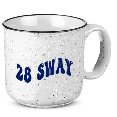 Funny sway text wavey design  15oz Campfire Ceramic Mug