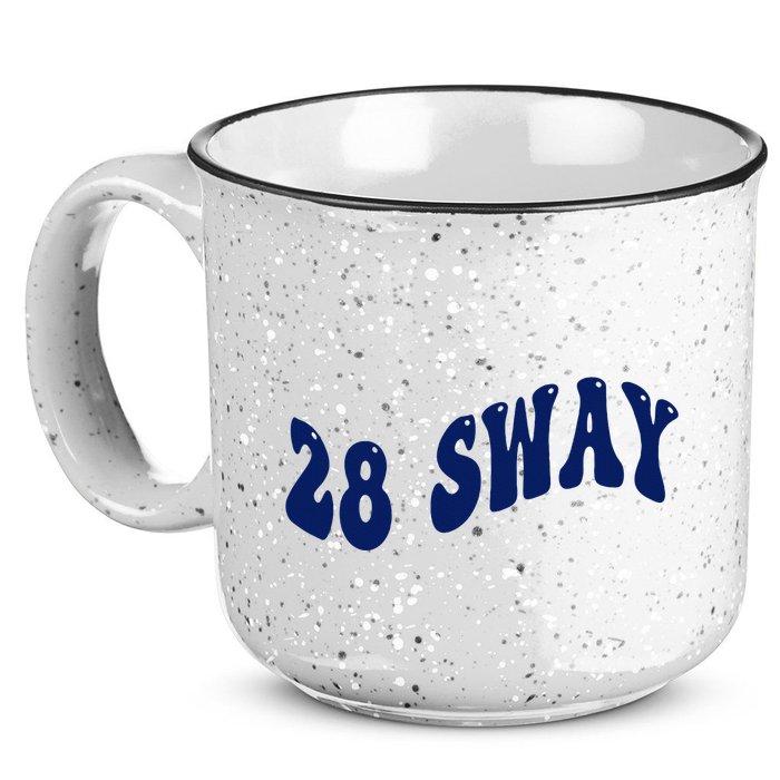 Funny sway text wavey design  15oz Campfire Ceramic Mug