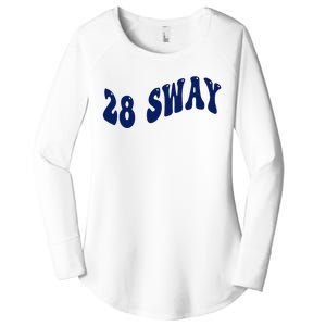 Funny sway text wavey design  Women's Perfect Tri Tunic Long Sleeve Shirt