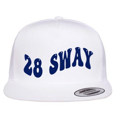 Funny sway text wavey design  Flatbill Hat