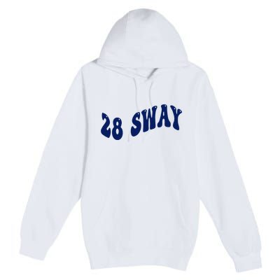 Funny sway text wavey design  Premium Pullover Hoodie