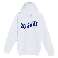 Funny sway text wavey design  Premium Pullover Hoodie