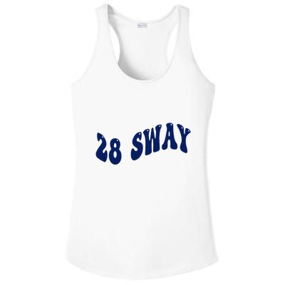Funny sway text wavey design  Ladies PosiCharge Competitor Racerback Tank