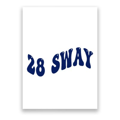 Funny sway text wavey design  Poster