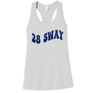 Funny sway text wavey design  Women's Racerback Tank