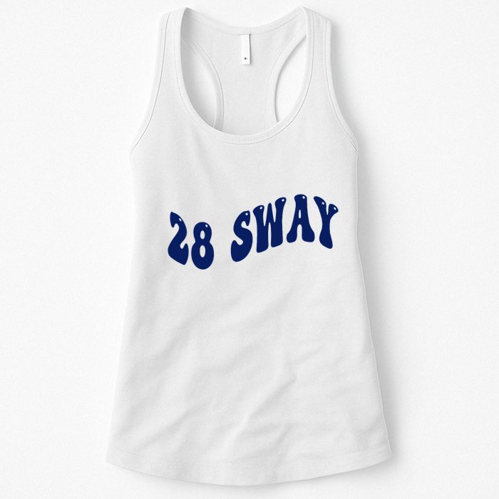 Funny sway text wavey design  Womens Tank Top