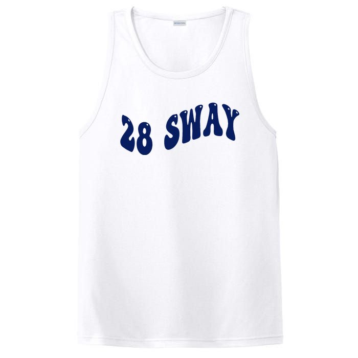 Funny sway text wavey design  PosiCharge Competitor Tank