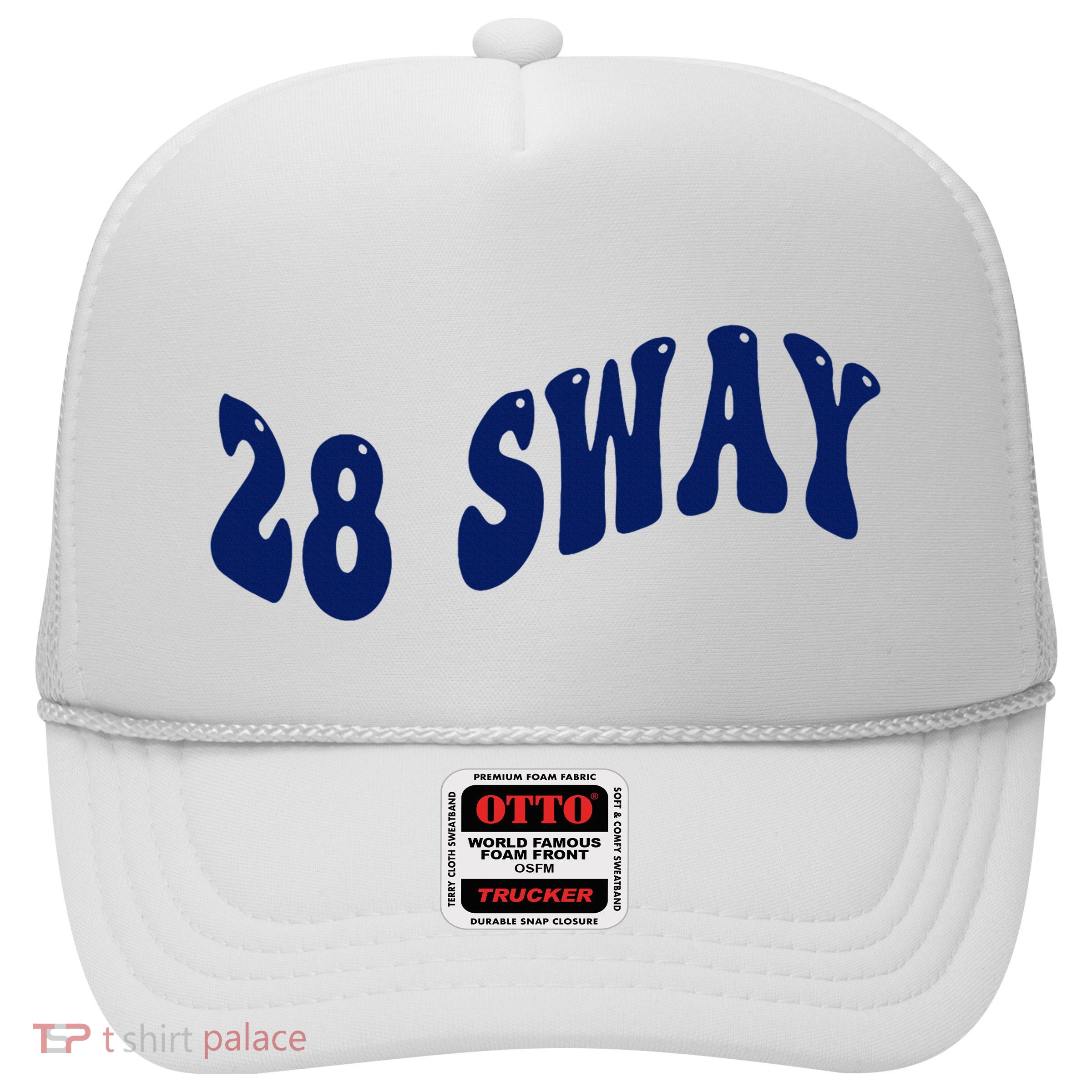 Funny sway text wavey design  Trucker Hat