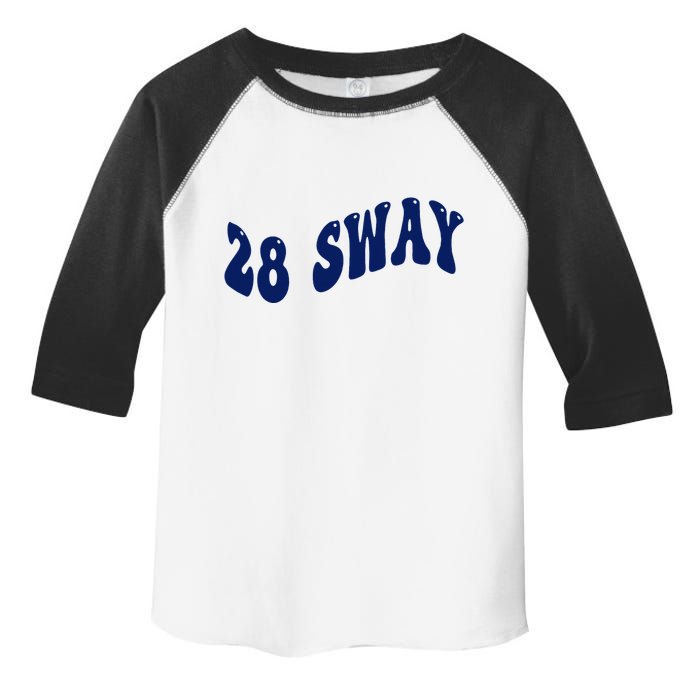 Funny sway text wavey design  Toddler Fine Jersey T-Shirt
