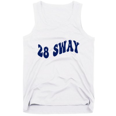 Funny sway text wavey design  Tank Top