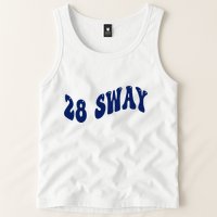 Funny sway text wavey design  Tank Top