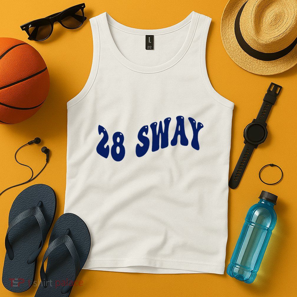 Funny sway text wavey design  Tank Top