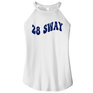 Funny sway text wavey design  Women's Perfect Tri Rocker Tank