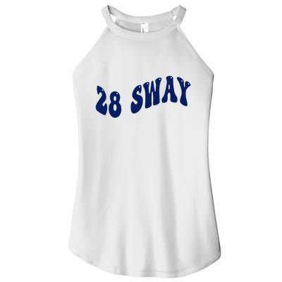 Funny sway text wavey design  Women's Perfect Tri Rocker Tank