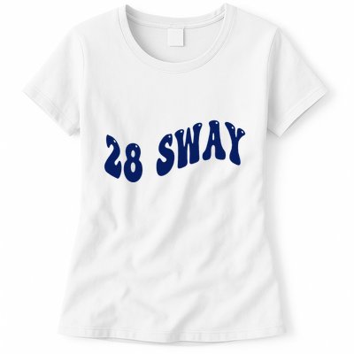 Funny sway text wavey design  Womens T-Shirt