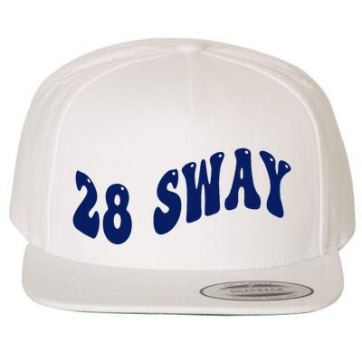 Funny sway text wavey design  Wool Snapback Cap