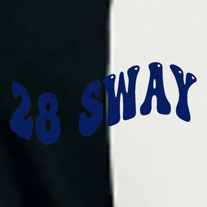 Funny sway text wavey design  Infant Baby Jersey Bodysuit
