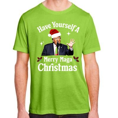 Funny Santa Trump Have Yourself A Merry Maga Christmas Gift Adult ChromaSoft Performance T-Shirt