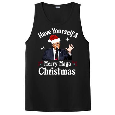 Funny Santa Trump Have Yourself A Merry Maga Christmas Gift PosiCharge Competitor Tank