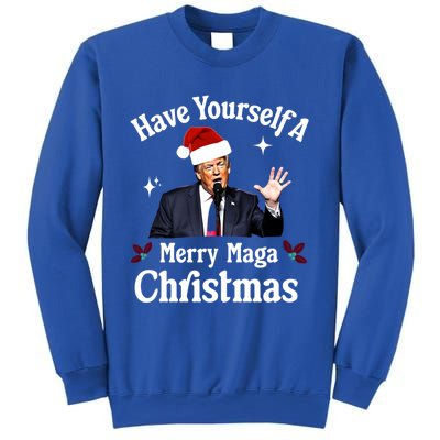 Funny Santa Trump Have Yourself A Merry Maga Christmas Gift Sweatshirt