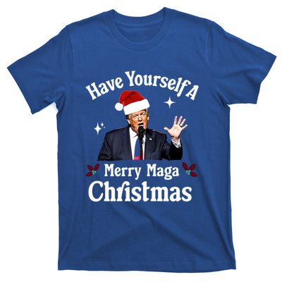 Funny Santa Trump Have Yourself A Merry Maga Christmas Gift T-Shirt