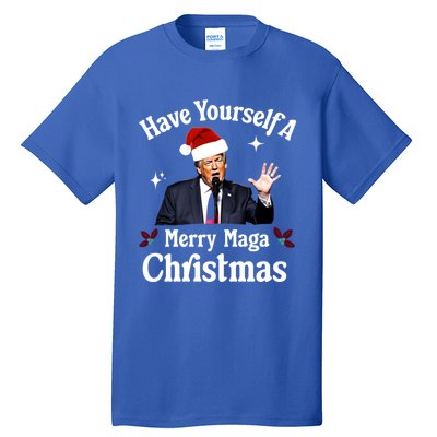 Funny Santa Trump Have Yourself A Merry Maga Christmas Gift Tall T-Shirt