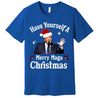 Funny Santa Trump Have Yourself A Merry Maga Christmas Gift Premium T-Shirt