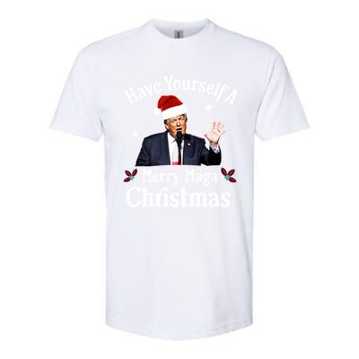 Funny Santa Trump Have Yourself A Merry Maga Christmas Gift Softstyle CVC T-Shirt