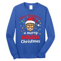 Funny Santa Trump Have Yourself A Merry Maga Christmas Xmas Cool Gift Long Sleeve Shirt