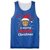 Funny Santa Trump Have Yourself A Merry Maga Christmas Xmas Cool Gift Mesh Reversible Basketball Jersey Tank