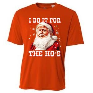 Funny Santa Trump I Do It For The HoS Gift Cooling Performance Crew T-Shirt