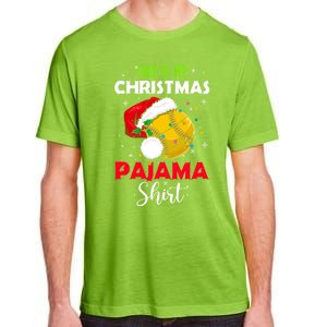 Funny Softball This Is My Christmas Pajama Gift Adult ChromaSoft Performance T-Shirt