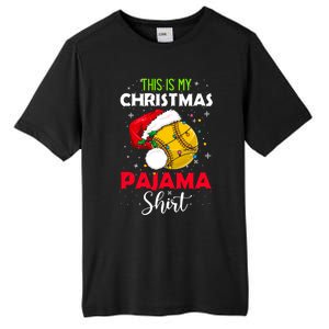 Funny Softball This Is My Christmas Pajama Gift Tall Fusion ChromaSoft Performance T-Shirt