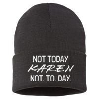 Funny Speak To The Manager Shhh Karen Gifts Not THAT Karen Sustainable Knit Beanie