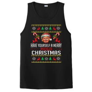 Funny Santa Trump Have Yourself A Merry Maga Christmas Xmas PosiCharge Competitor Tank