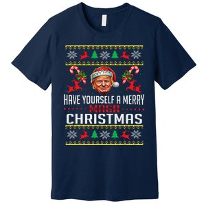 Funny Santa Trump Have Yourself A Merry Maga Christmas Xmas Premium T-Shirt