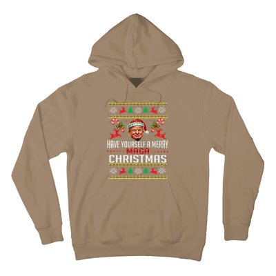 Funny Santa Trump Have Yourself A Merry Maga Christmas Xmas Hoodie