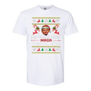 Funny Santa Trump Have Yourself A Merry Maga Christmas Xmas Softstyle CVC T-Shirt