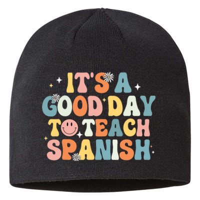 Funny Spanish Teacher Its A Good Day To Teach Spanish Groovy Sustainable Beanie