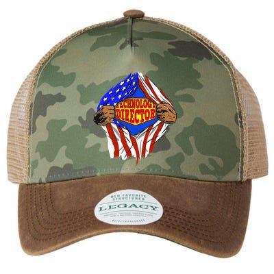 Funny Super Technology Director Hero Job Legacy Tie Dye Trucker Hat