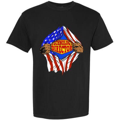 Funny Super Technology Director Hero Job Garment-Dyed Heavyweight T-Shirt