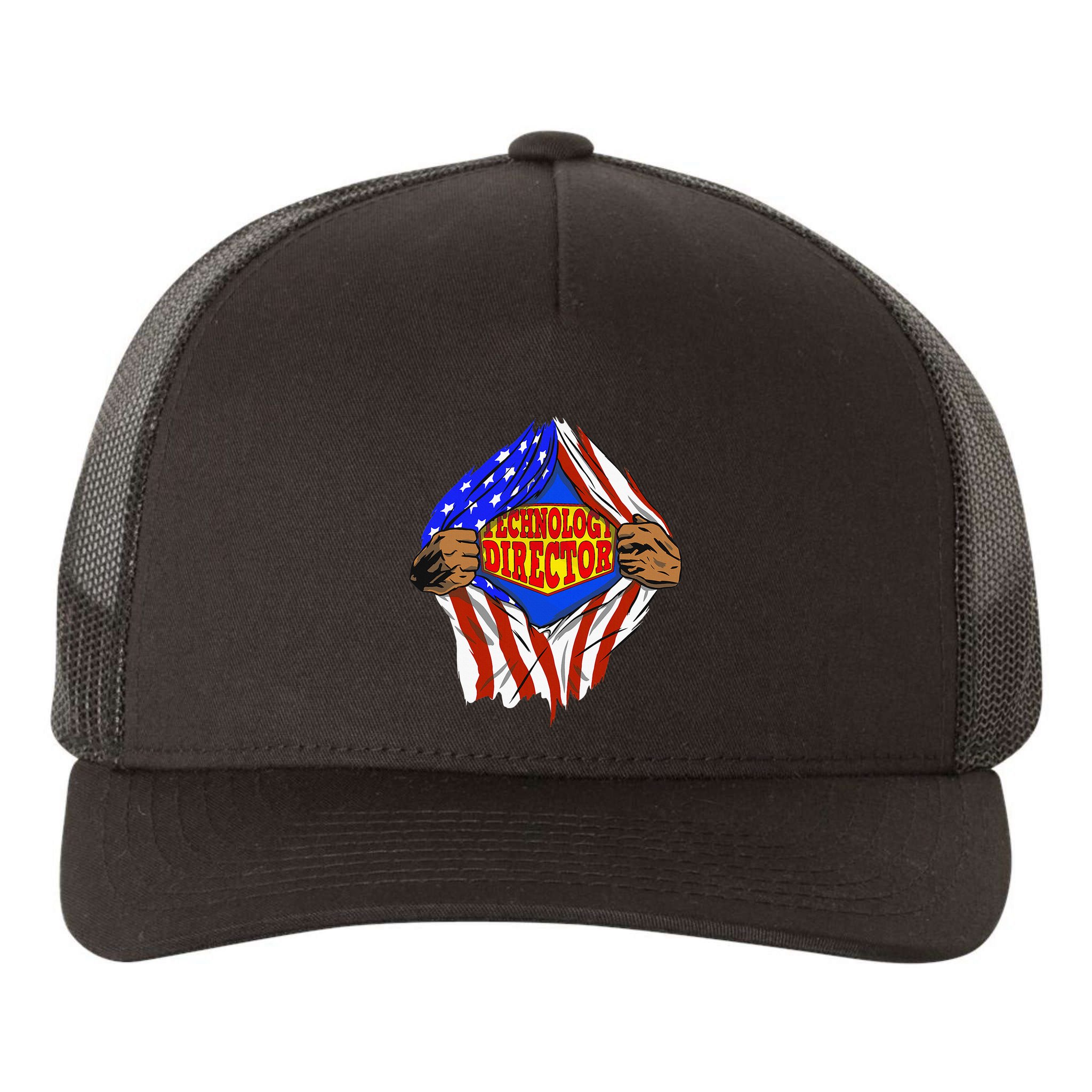 Funny Super Technology Director Hero Job Yupoong Adult 5-Panel Trucker Hat