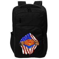 Funny Super Technology Director Hero Job Impact Tech Backpack