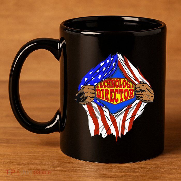 Funny Super Technology Director Hero Job 11oz C Handle Ceramic Mug