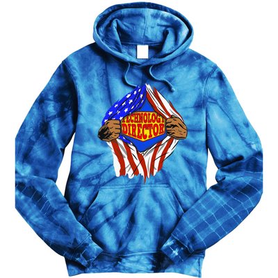 Funny Super Technology Director Hero Job Tie Dye Hoodie