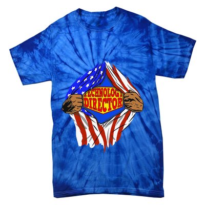 Funny Super Technology Director Hero Job Tie-Dye T-Shirt