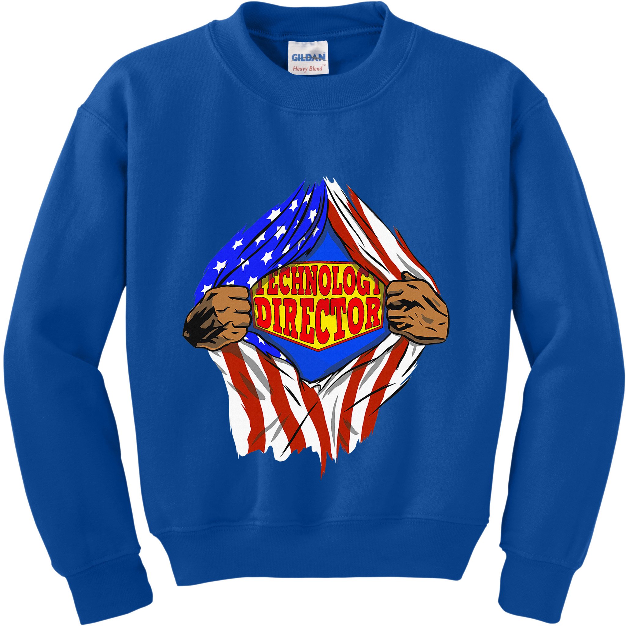 Funny Super Technology Director Hero Job Kids Sweatshirt