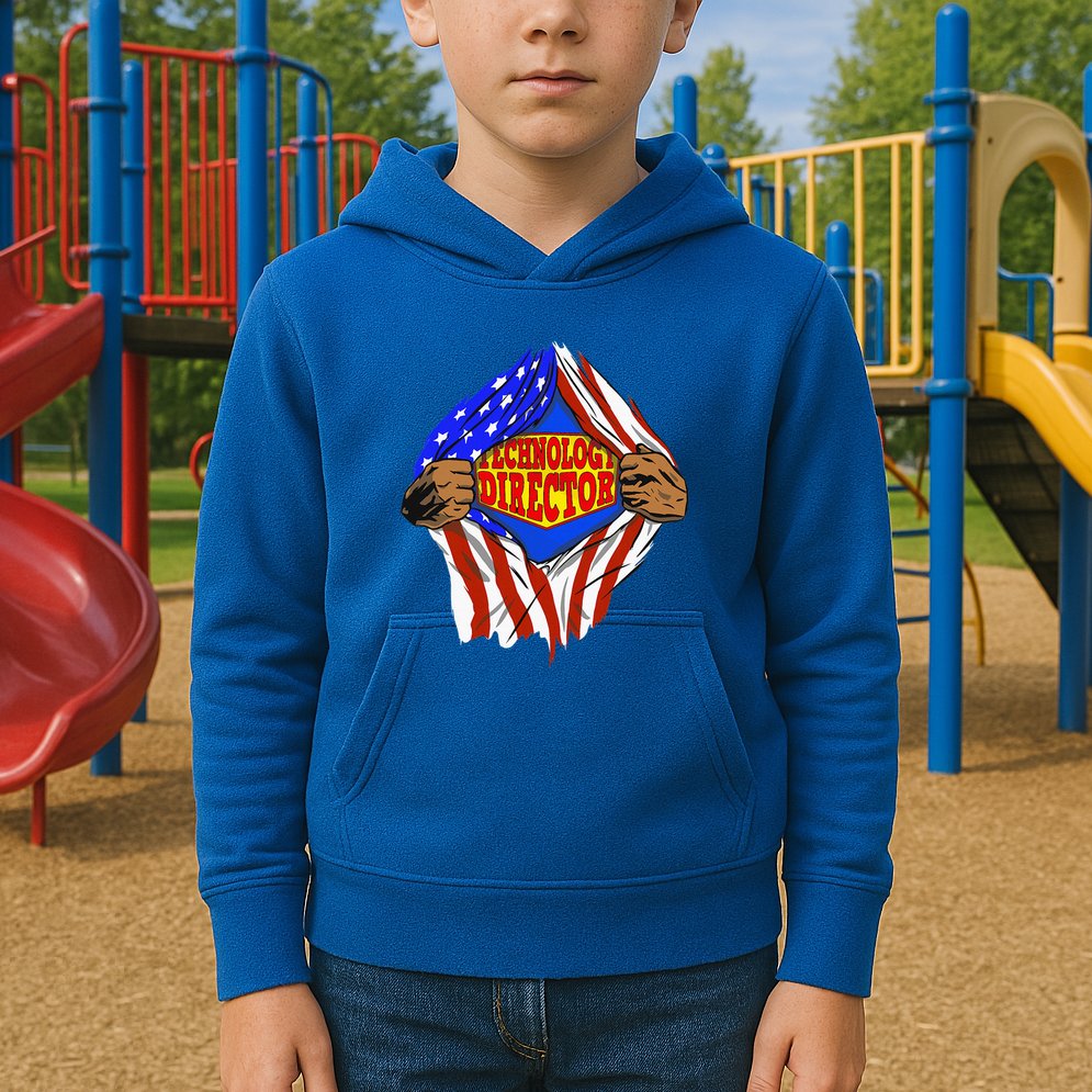 Funny Super Technology Director Hero Job Kids Hoodie