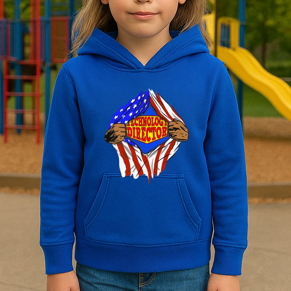 Funny Super Technology Director Hero Job Kids Hoodie